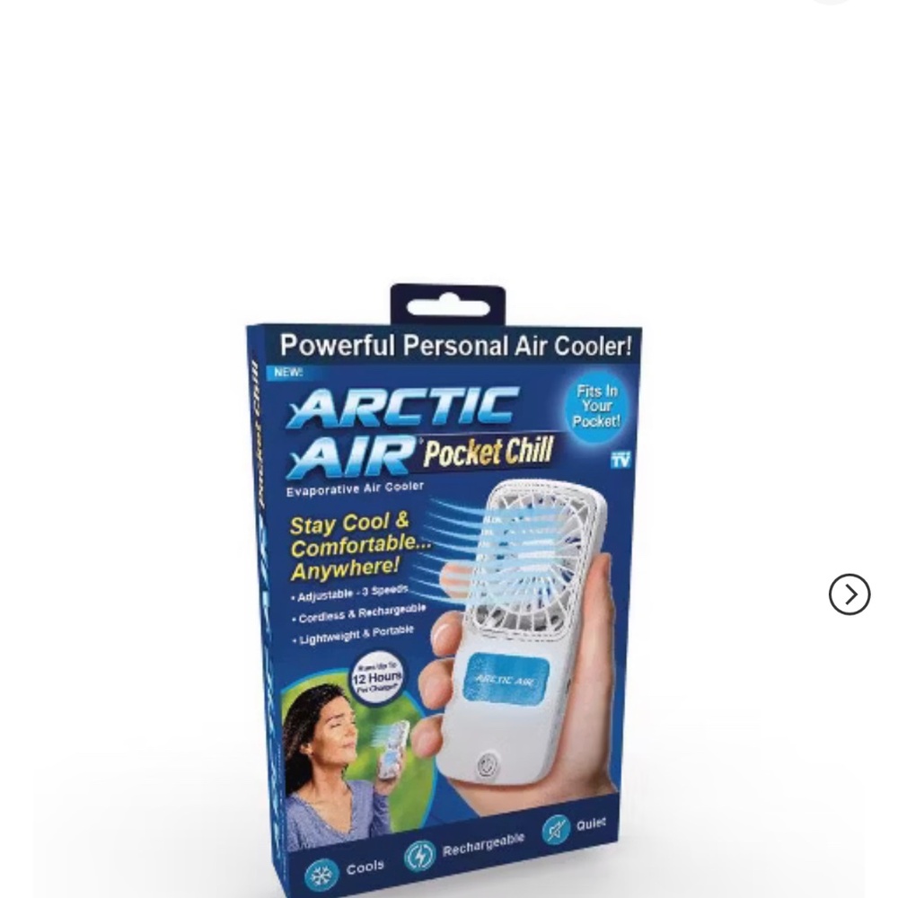 Arctic Air Pocket Chill 2 sq ft Portable Evaporative Cooler 1 CFM
